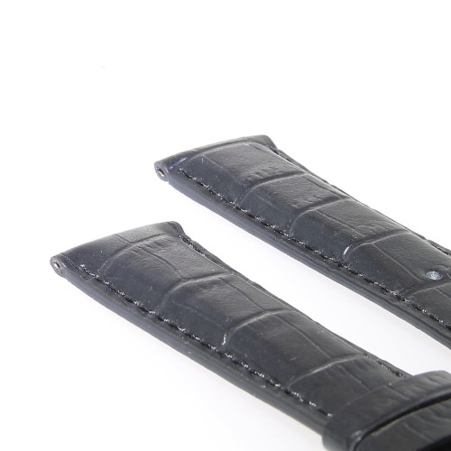 Longines Cinturino L682101067 FA Stampa Alligatore Nero 21/18 mm Heritage