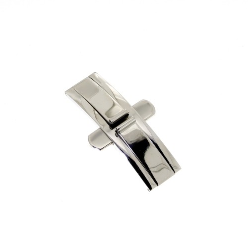 Zenith Chiusura per bracciale in acciaio misura attacco 5,9 mm. Port Royal e simili. Finitura lucida.