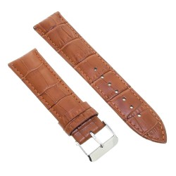 Cinturino Stampa Alligatore Marrone Gold/Miele Opaco 22/20 mm classico