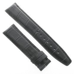 Cinturino non originale per IWC Stampa Nero Opaco 20/18 mm Portoghese