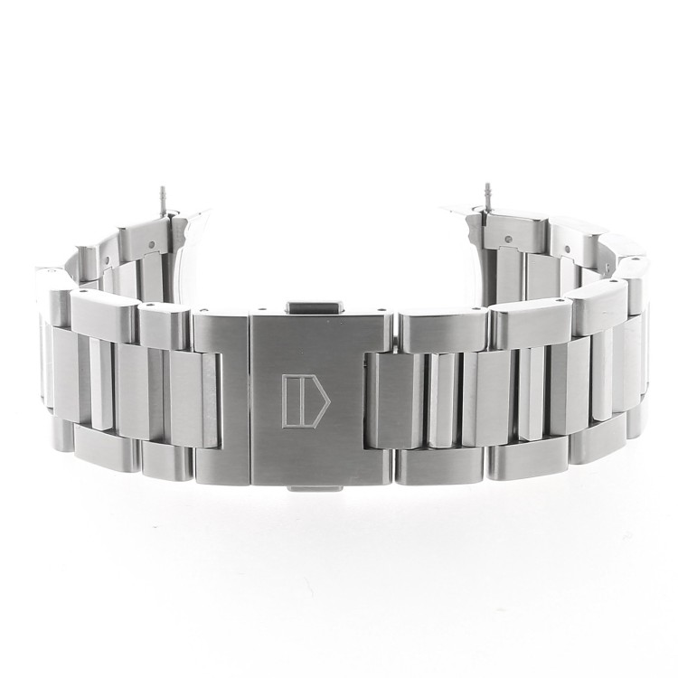 Tag Heuer Bracciale BA0714 acciaio Carrera cronografo CAR201 43 mm ansa 21 mm