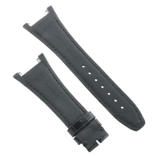 IWC Cinturino Alligatore Opaco Ansa 29-15 Fibbia 118 mm IWA24841 per Serie Ingenieur