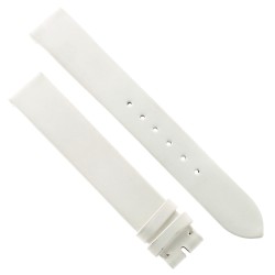 Longines Cinturino Pelle Bianco Verniciato effetto madreperla 15/14 mm.