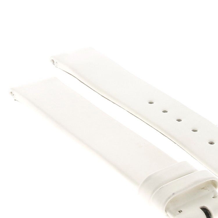 Longines Cinturino Pelle Bianco Verniciato efetto madreperla 15/14 mm