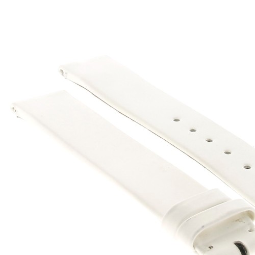 Longines Cinturino Pelle Bianco Verniciato efetto madreperla 15/14 mm