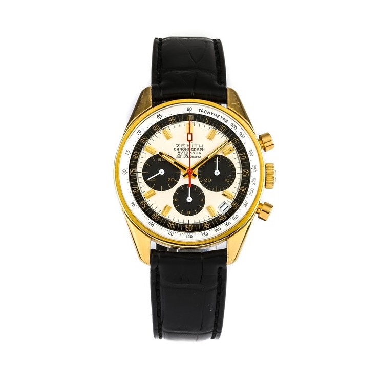 Zenith Lancette ore e minuti finitura dorata per orologio ref G381 cronografo.