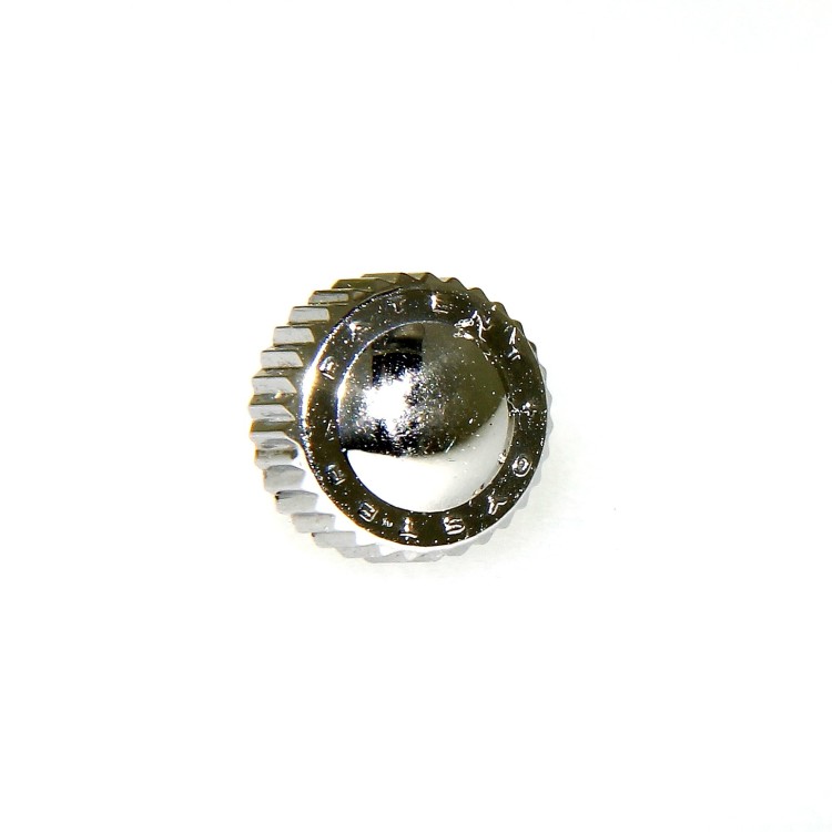 Rolex Corona per Rolex Bubble Back in Acciaio a Vite nuova "New Old Stock" NOS.