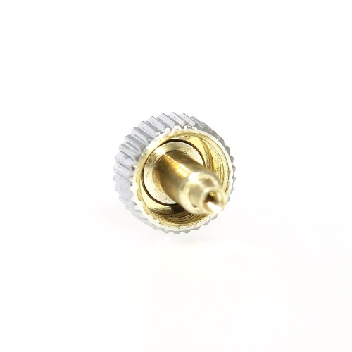 Rolex Corona per Rolex Bubble Black in Acciaio a Vite nuova "new Old Stock"