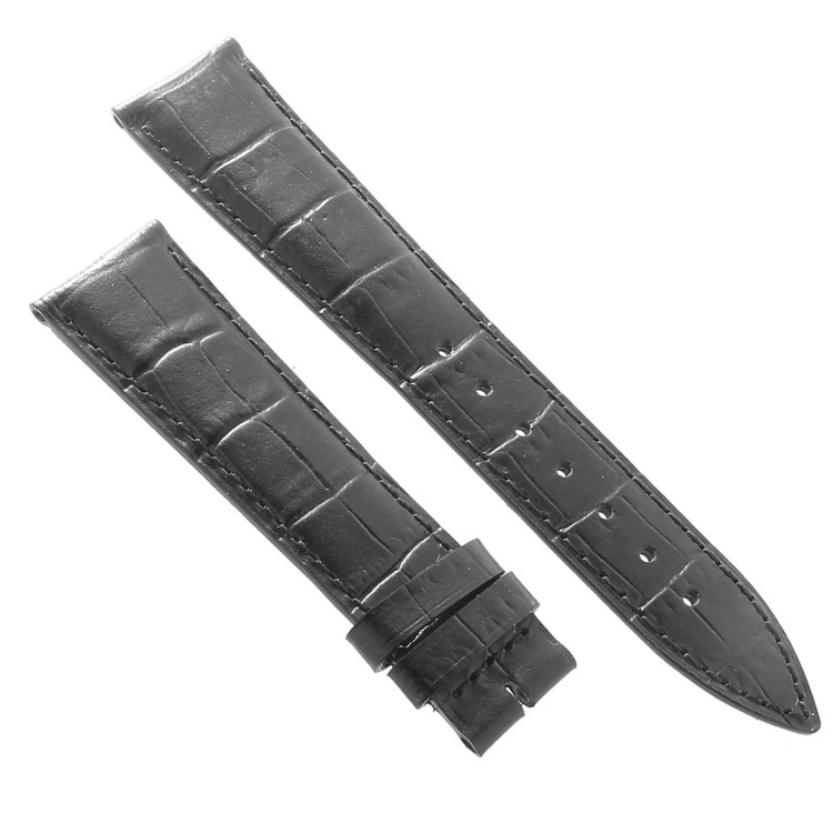 Longines Cinturino L682101263 Stampa Alligatore Nero 20/16 mm Heritage