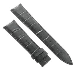 Longines Cinturino L682101263 Stampa Alligatore Nero 20/16 mm Heritage - black calfskin strap. 2