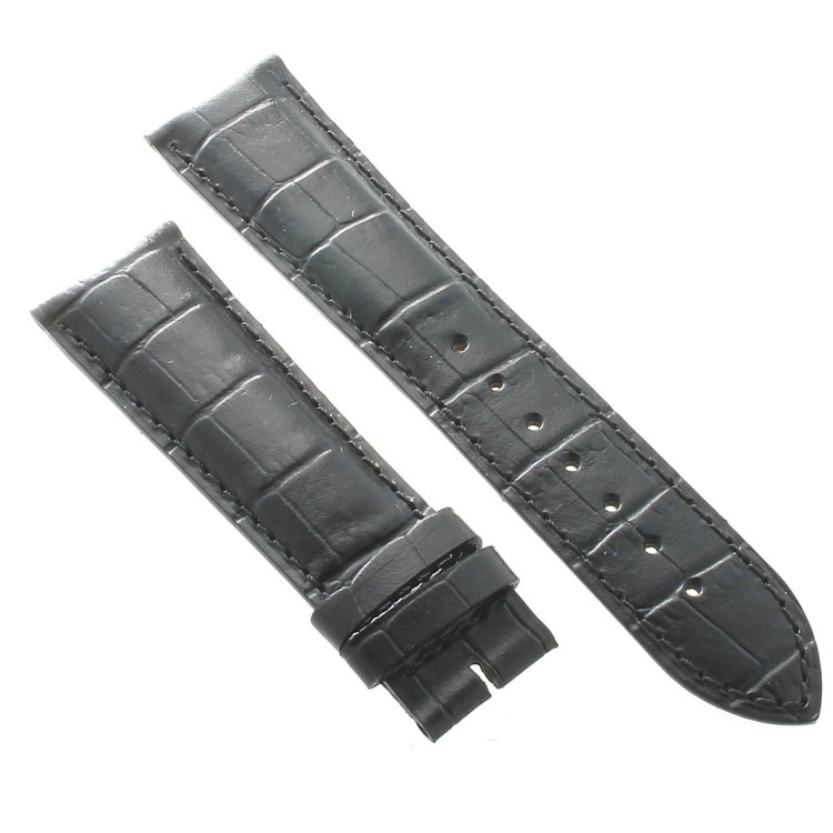 Longines Cinturino L682101067 Stampa Alligatore Nero 21-18 mm Heritage