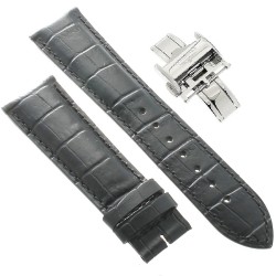 Longines Cinturino L682101067 FDA Stampa Alligatore Nero 21/18 mm Heritage 2
