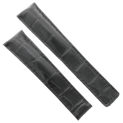 Tag Heuer Cinturino Monza Alligatore Nero Non Originale 20/16 mm