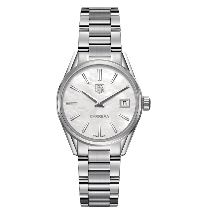 TAG HEUER CARRERA 32 мм кварцевые WAR1311.BA0778 Перламутром