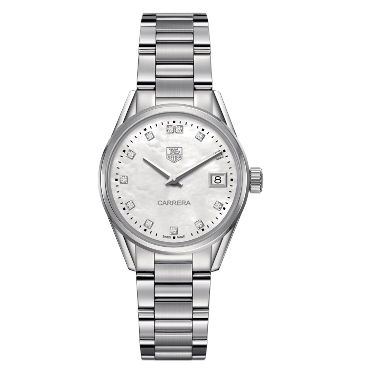 TAG HEUER CARRERA 32 мм Кварцевые WAR1314.BA0778 Madreparla