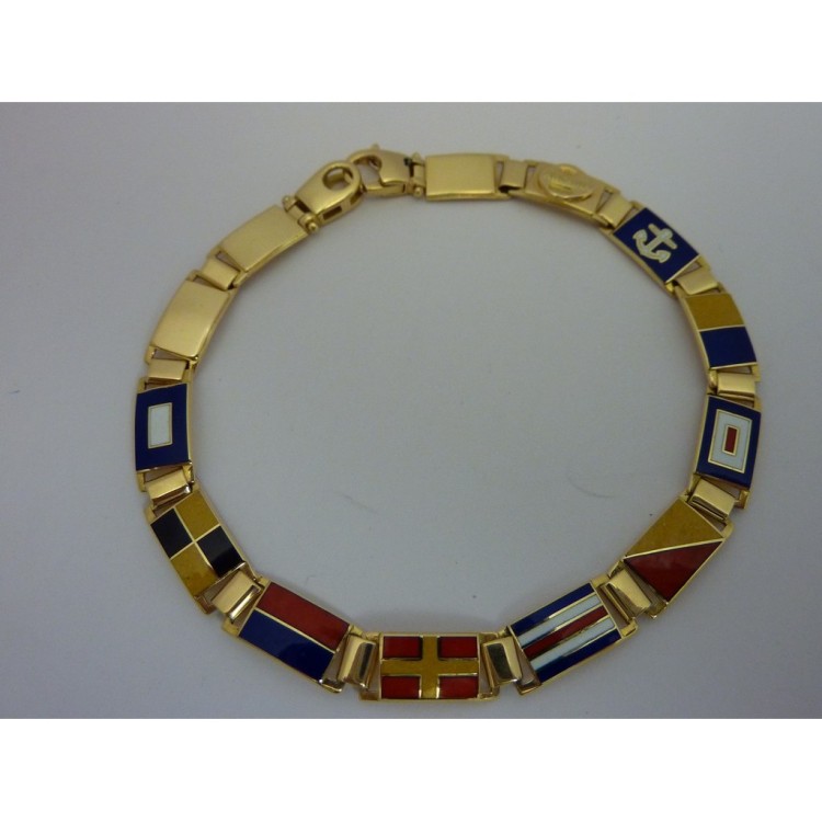 Bracciale Codice Nautico Oro 18 kt