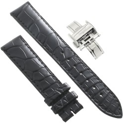 Longines Cinturino Alligatore L682109463 FDA Nero Opaco 18/16 mm