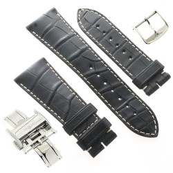 Longines Cinturino Alligatore L682135293 FDA Nero Opaco 25/20 mm