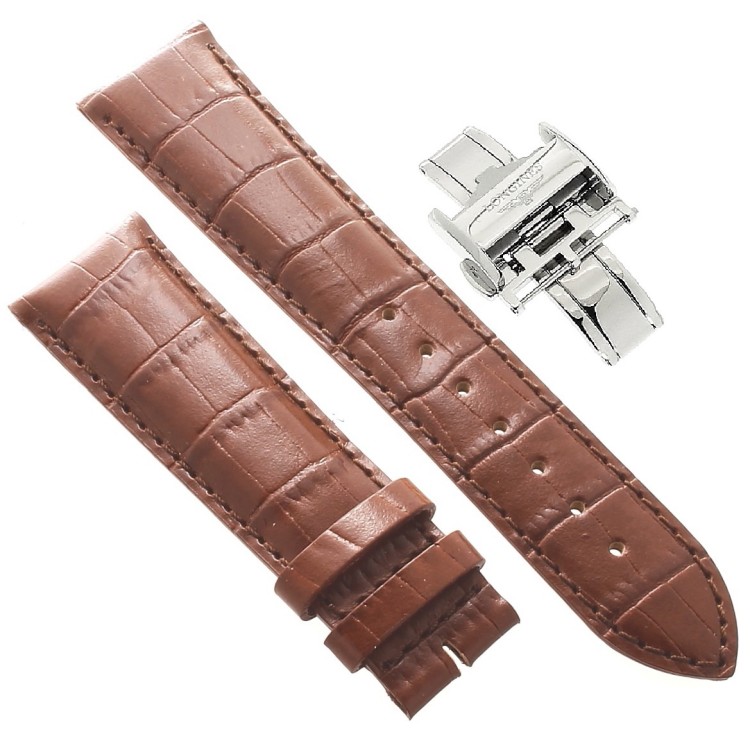 Longines Cinturino L682101065 FDA Stampa Alligatore GOLD 21/18 mm