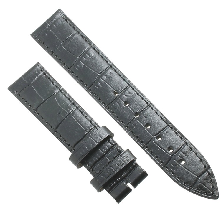 Longines Cinturino L682101262 Stampa Alligatore Nero 18/16 mm