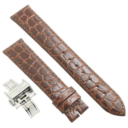 Longines Cinturino L682104216 FDA Stampa Alligatore Marrone 18/16 mm