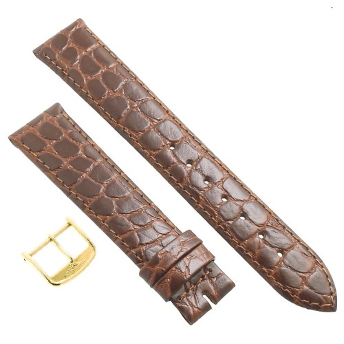 Longines Cinturino L682104216 FG Stampa Alligatore Marrone 18/16 mm