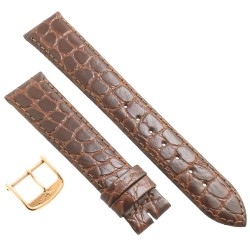 Longines Cinturino L682104216 FR Stampa Alligatore Marrone 18/16 mm