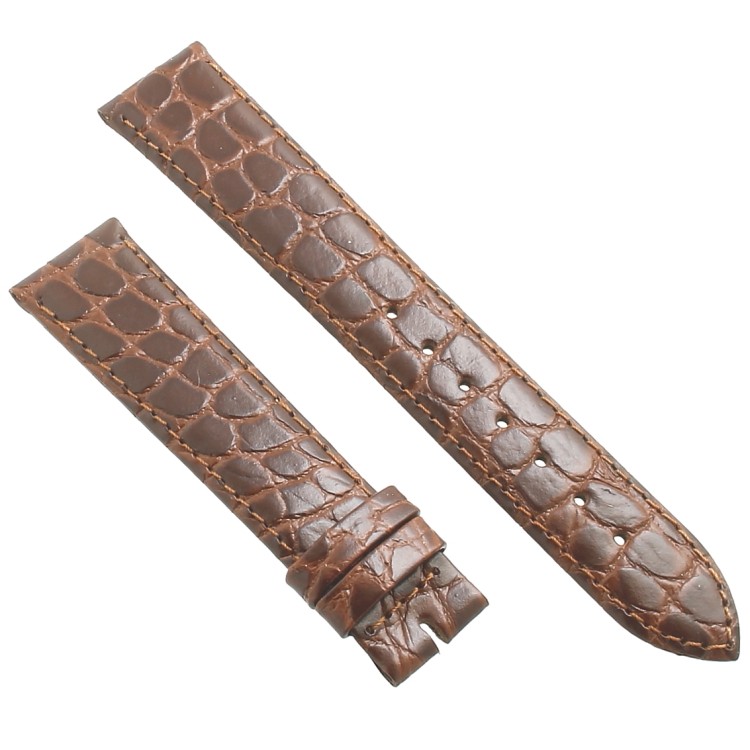 Longines Cinturino L682104216 Stampa Alligatore Marrone 18/16 mm