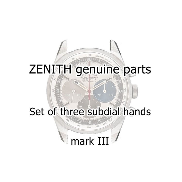 Zenith El Primero A386 Lancette Contatori cronografo  Mark III