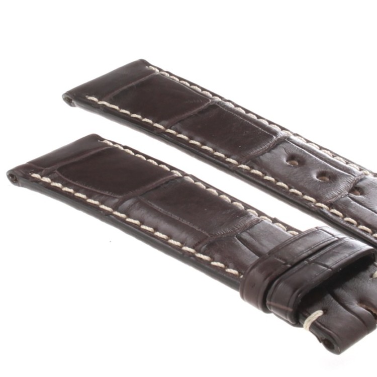 Longines Cinturino Alligatore L682109799 Marrone Opaco 20-18 mm