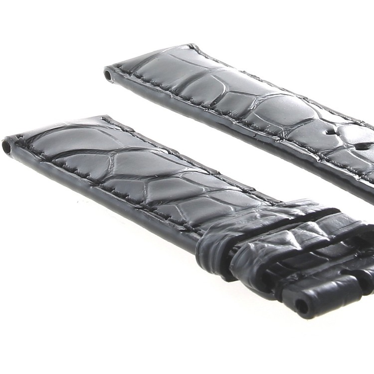 Longines Cinturino Alligatore L682109463 Nero Opaco 18/16 mm