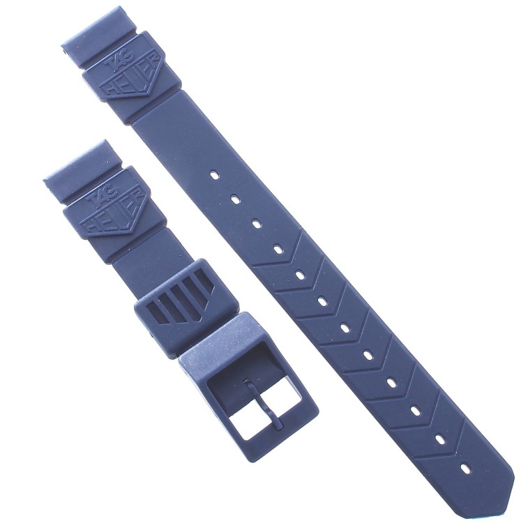 Tag Heuer Cinturino Formula 1 prima edizione 1985 in plastica Blu BS0079 Liscio