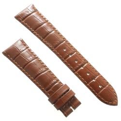 Longines Cinturino L682101103 Stampa Alligatore marrone GOLD 20/16 mm