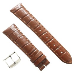 Longines Cinturino L682101103 FA Stampa Alligatore marrone GOLD 20/16 mm