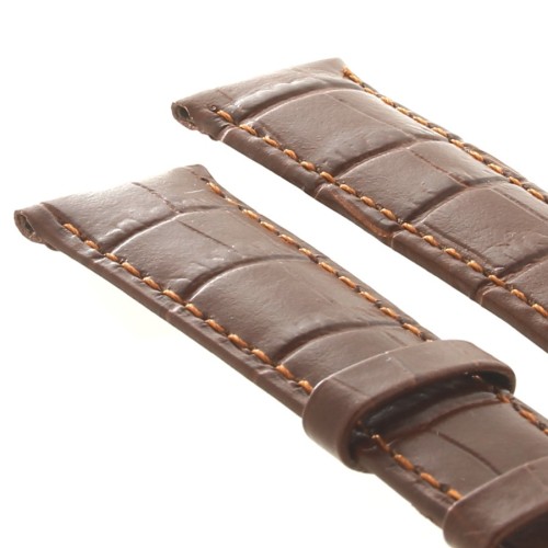 Longines Cinturino L682101103 FA Stampa Alligatore marrone GOLD 20/16 mm