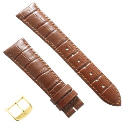 Longines Cinturino L682101103 FG Stampa Alligatore GOLD 20/16 mm fibbia PVD