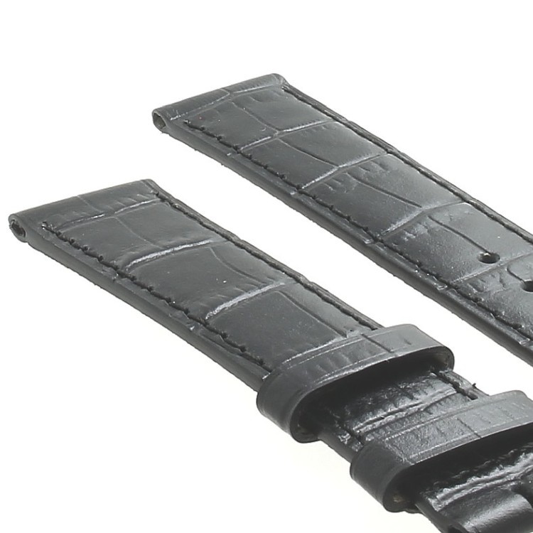 Longines Cinturino L682101262 Stampa Alligatore Nero 18/16 mm