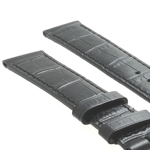 Longines Cinturino L682101262 Stampa Alligatore Nero 18/16 mm