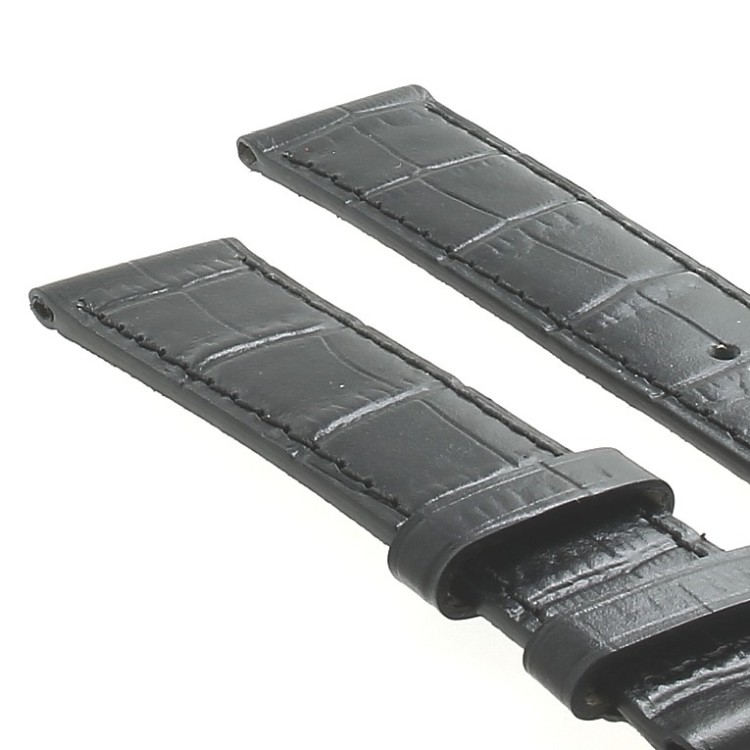 Longines Cinturino L682101262 FG Stampa Alligatore Nero 18/16 mm fibbia PVD