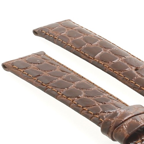 Longines Cinturino L682104216 Stampa Alligatore Marrone 18-16 mm