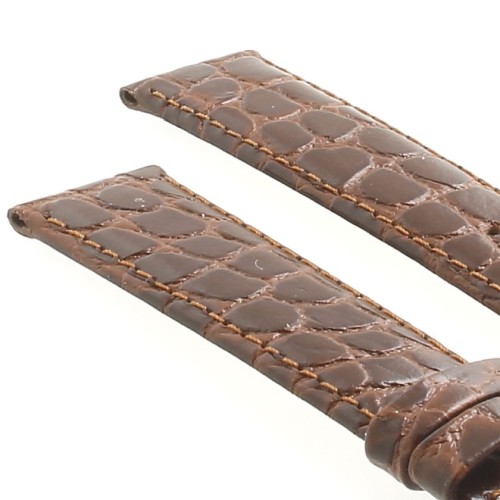 Longines Cinturino L682104216 FA Stampa Alligatore Marrone 18-16 mm
