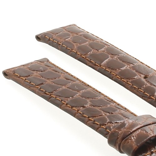 Longines Cinturino L682104216 FG Stampa Alligatore Marrone 18-16 mm