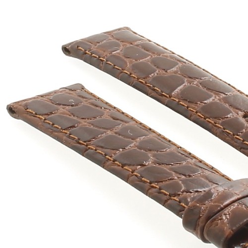 Longines Cinturino L682104216 FR Stampa Alligatore Marrone 18-16 mm