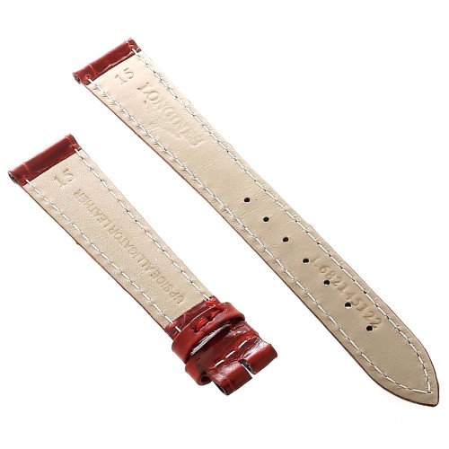 Longines Cinturino Alligatore L682145122 Rosso  Lucido 15 - 12 mm