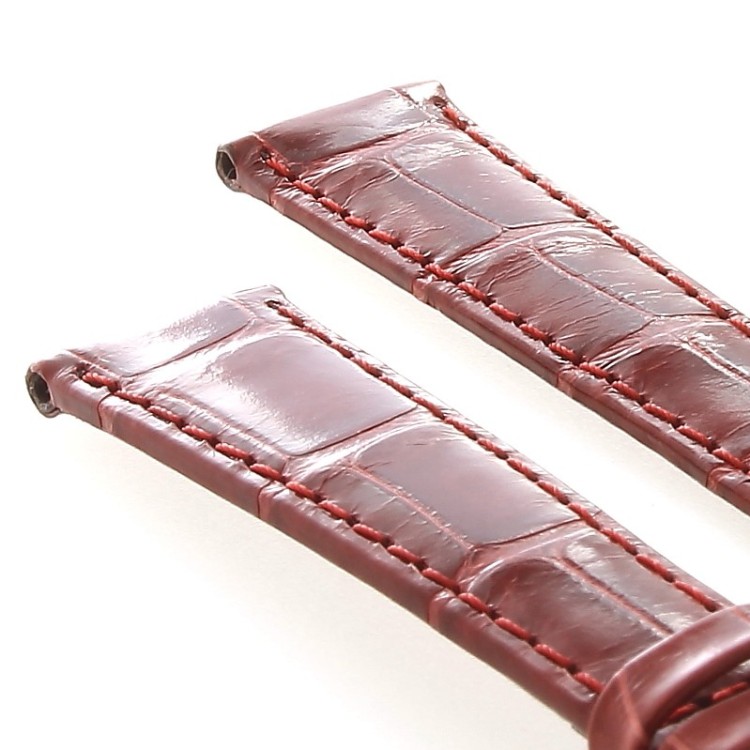 Longines Cinturino Alligatore L682145122 Rosso  Lucido 15 - 12 mm
