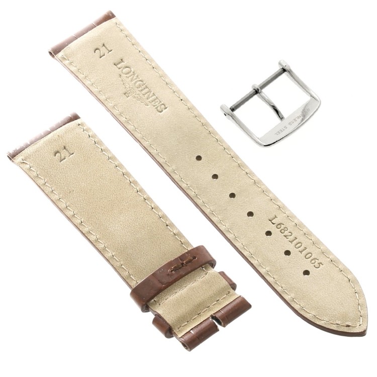 Longines Cinturino L682101065 FA Stampa Alligatore GOLD 21-18 mm
