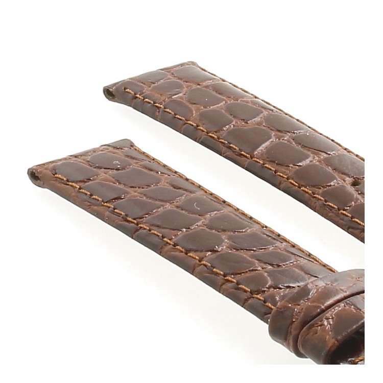 Longines Cinturino L682104216 FDA Stampa Alligatore Marrone 18/16 mm