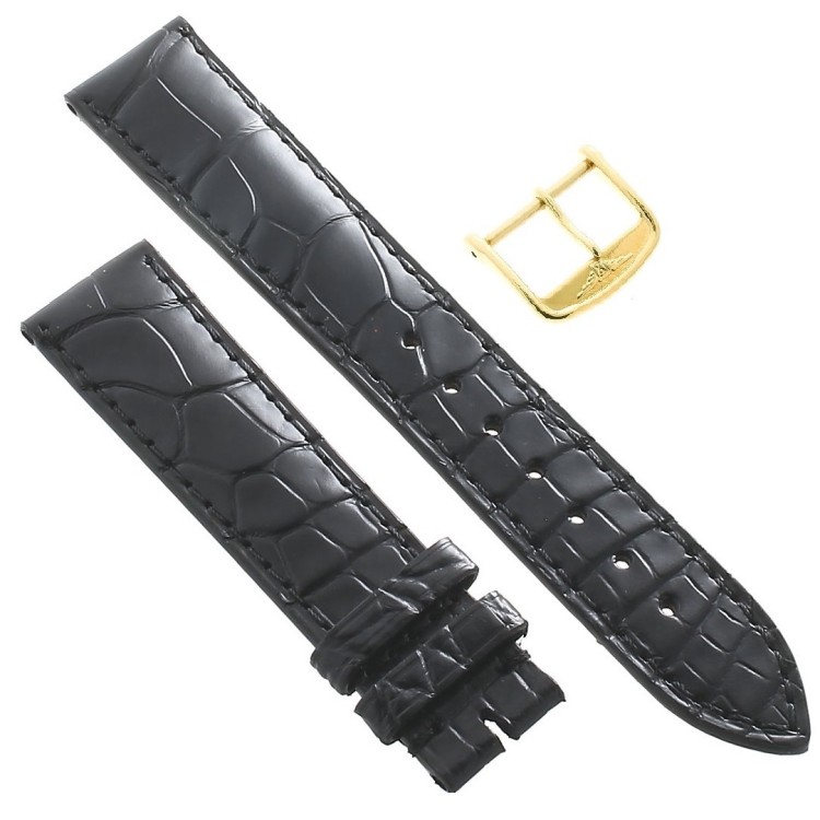 Longines Cinturino Alligatore L682109463 FG Nero Opaco 18/16 mm
