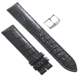 Longines Cinturino Alligatore L682109463 FA Nero Opaco 18-16 mm 2