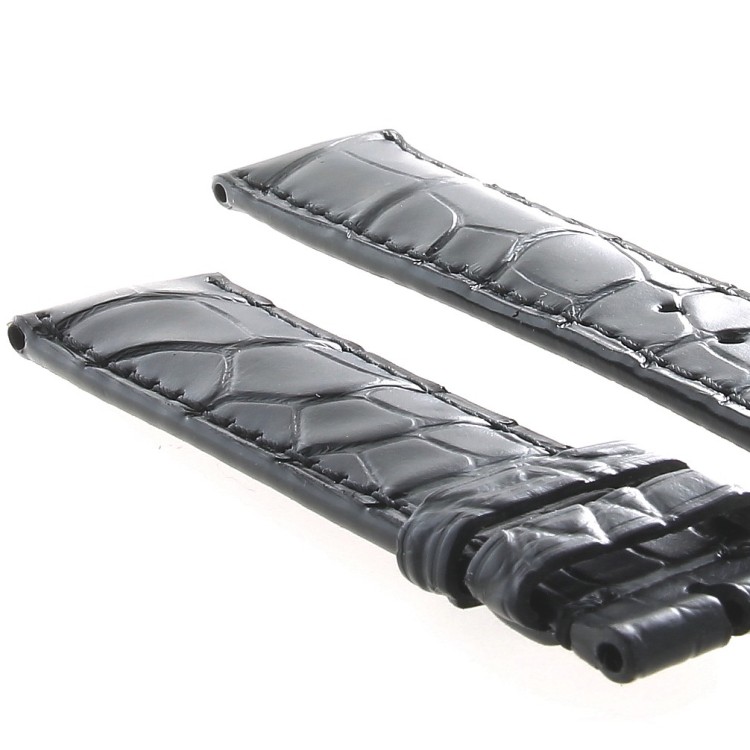 Longines Cinturino Alligatore L682109463 FA Nero Opaco 18/16 mm
